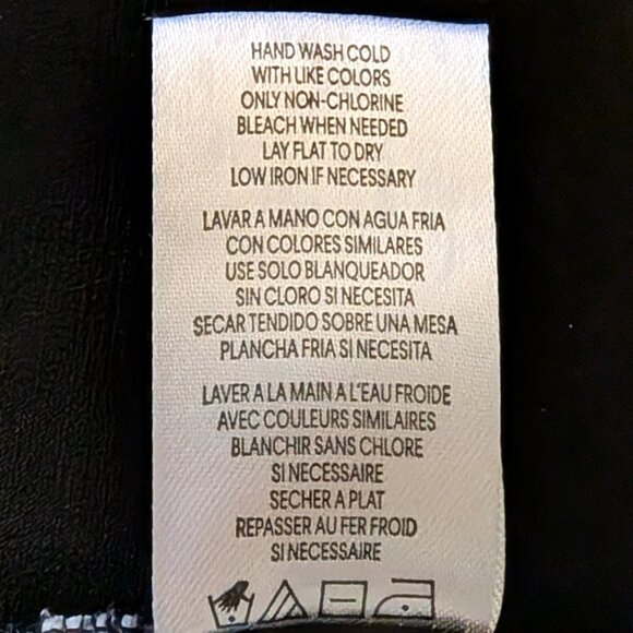 Calvin Klein Flutter Sleeve Blouse in Black - Picture 11 of 12